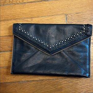 Rebecca Minkoff Black Leather Clutch